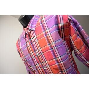 Bonobos Dress Shirt Slim Fit Plaid Casual Long Sleeve Button Up Mens Size XL